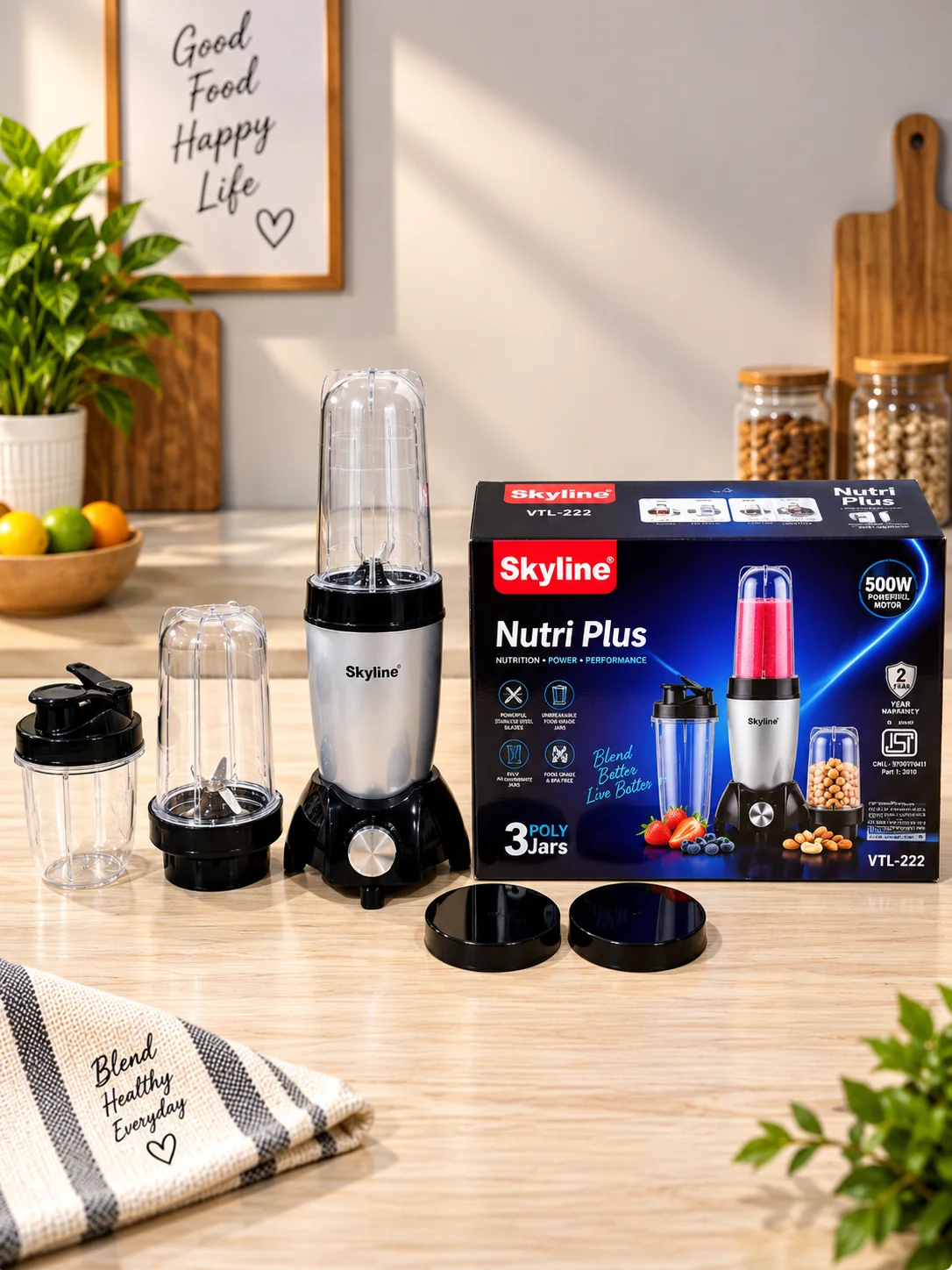 Nutri Plus with 3 Jars (VTL-222)