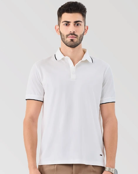 Design Tipping Polo-White