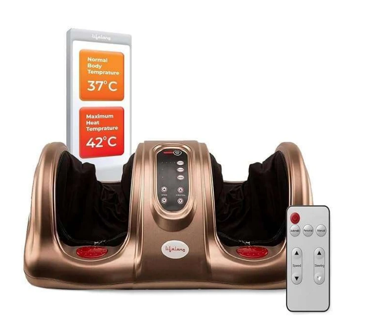Lifelong LLM81Foot Massager for Foot Pain with 4 Automatic Programs& 3 Custom Massage Modes