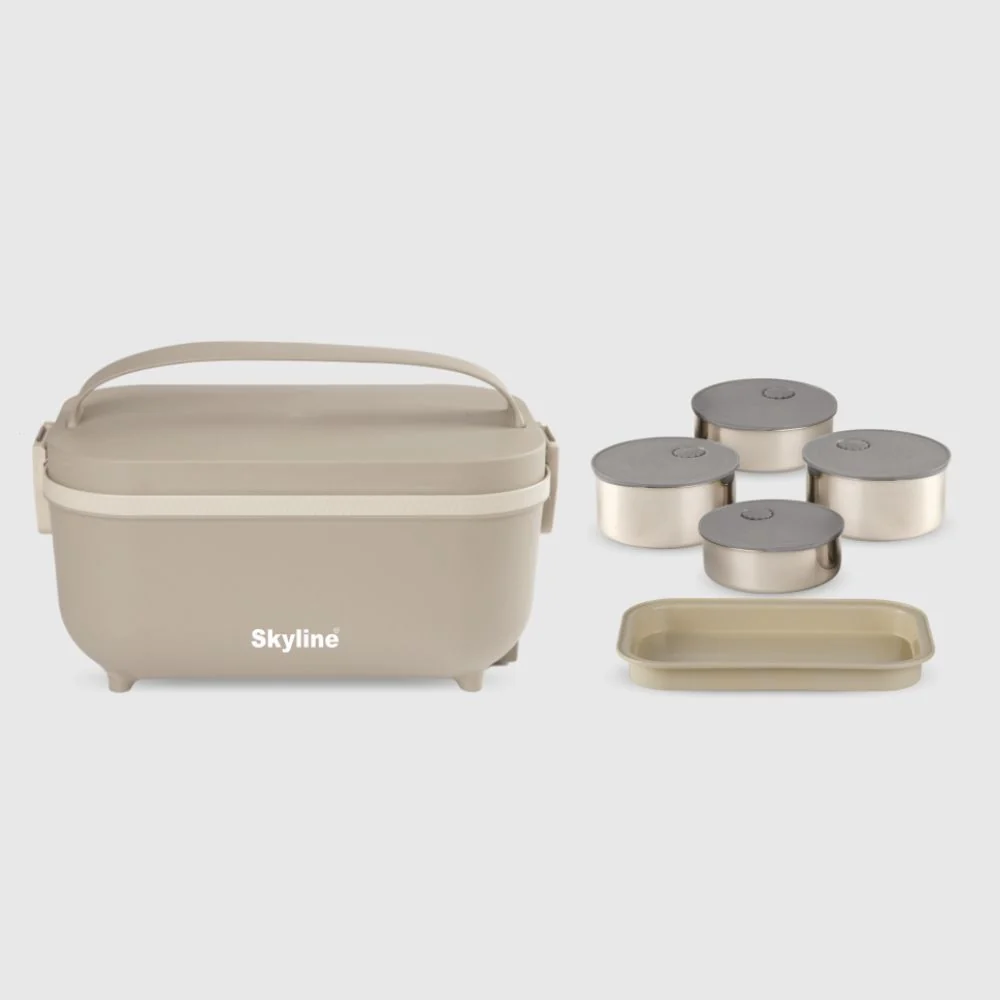Electric Lunch Box with 4 Stainless Steel Container