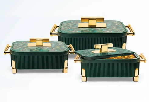 CAMELLIA CASSEROLES SET OF 3