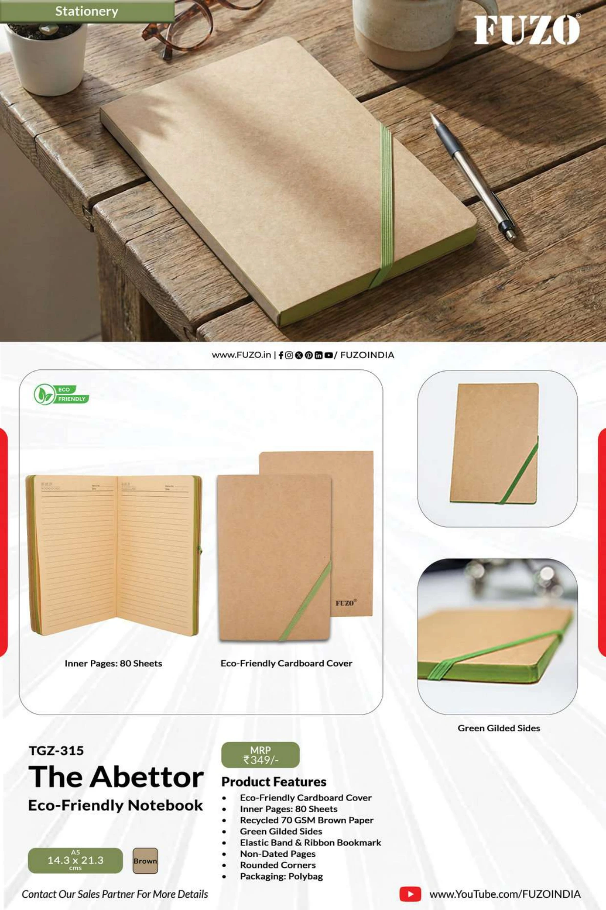 TGZ-315 The Abettor Eco-Friendly Notebook