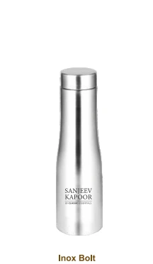 Classic Essentials 1000ml Stainless Steel Silver Inox Bolt Water Bottle