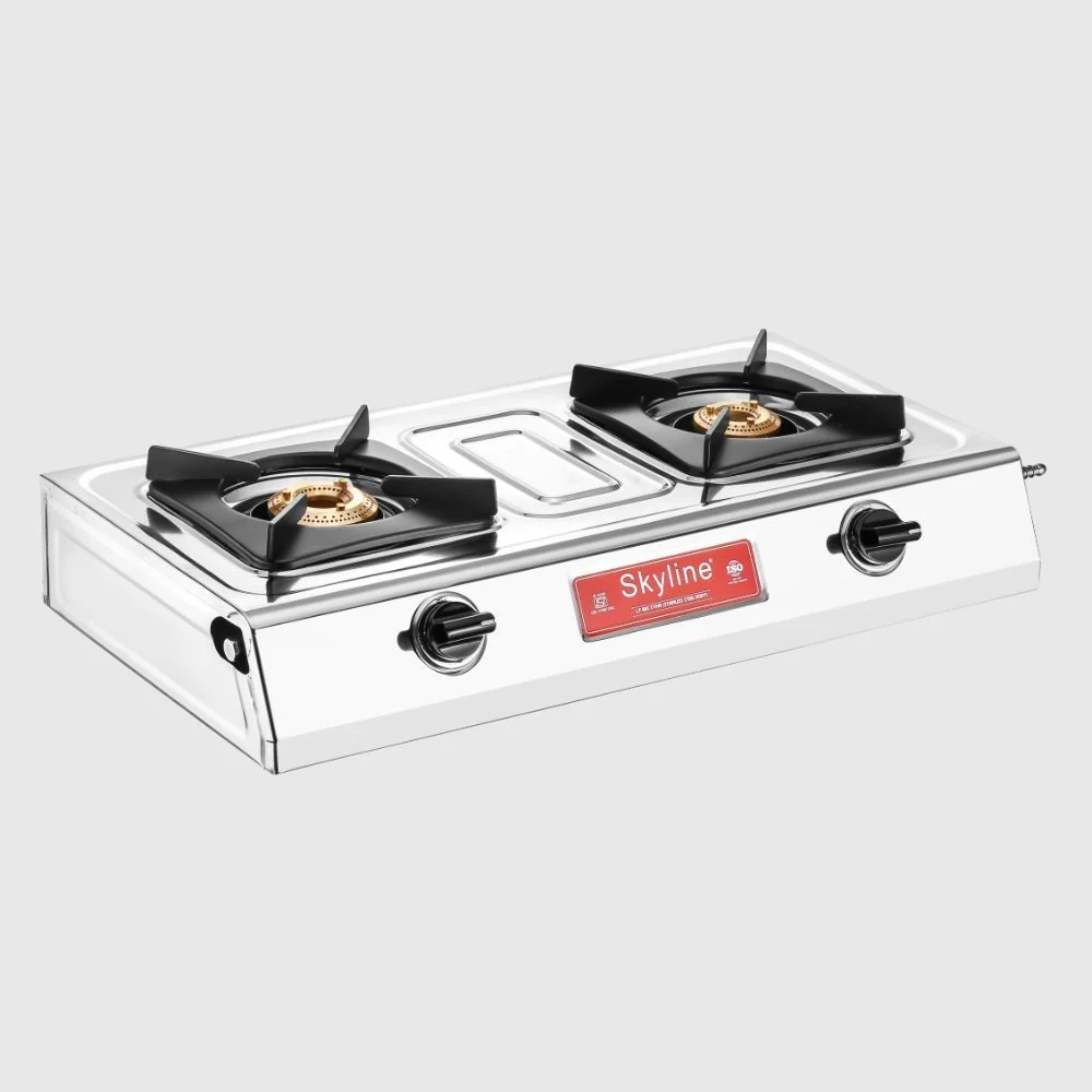 LPG Gas Stove 2 Burner SS