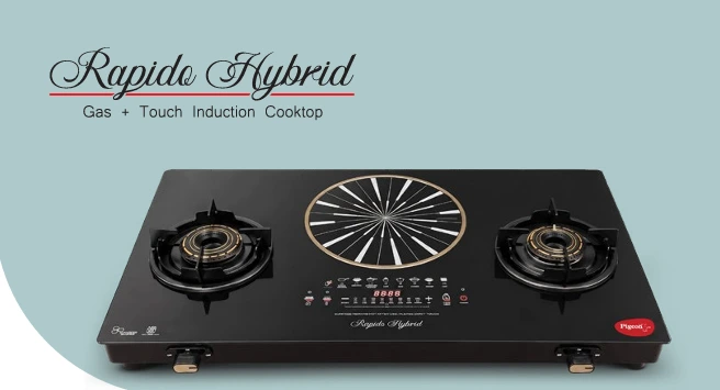 RAPIDO HYBRID Gas plus Touch Induction Cooktop