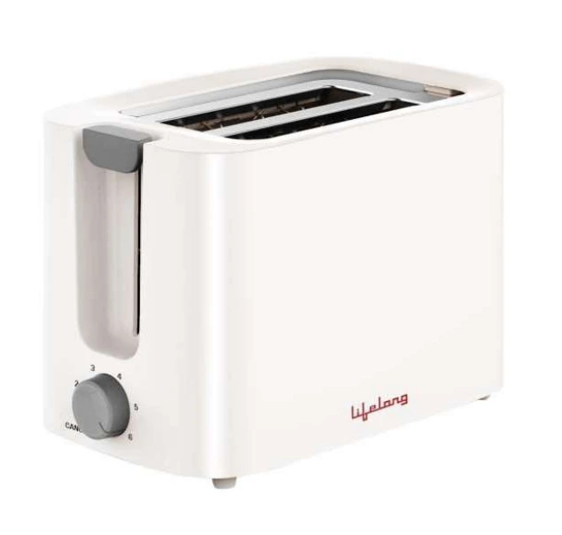 Lifelong Toaster 750 Watt | Bread Toaster 2 Slice | Auto-Cut-Off | Self-Centering for Even Toasting 