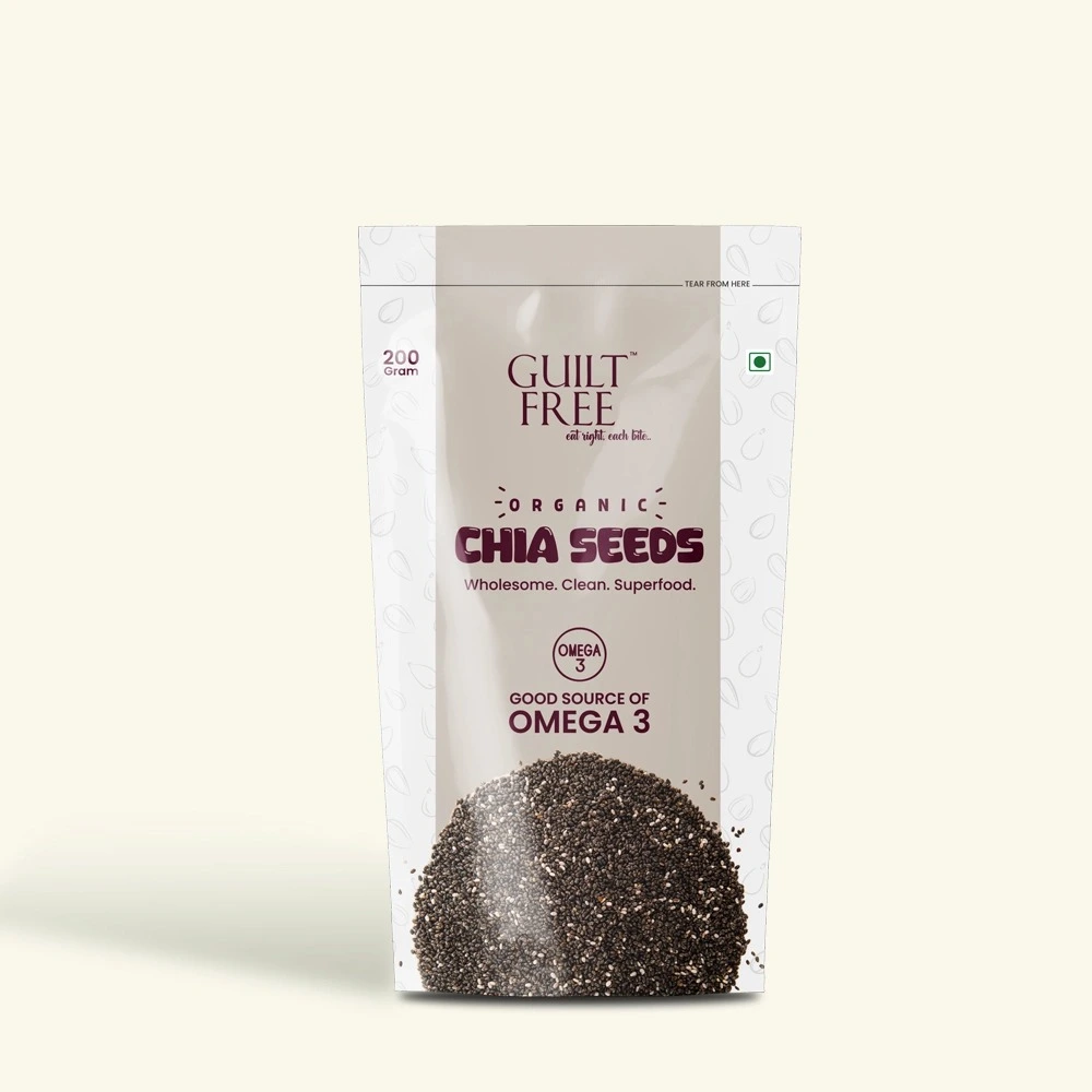 Organic Chia Seeds – Raw Superfood Rich in Omega-3, Fibre & Protein
