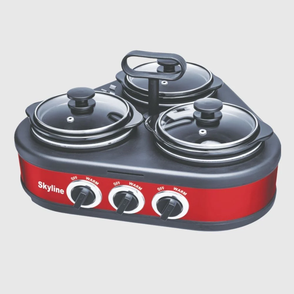Triple Pot Slow Cooker 3x1.25 Ltr. (VTL-6464)
