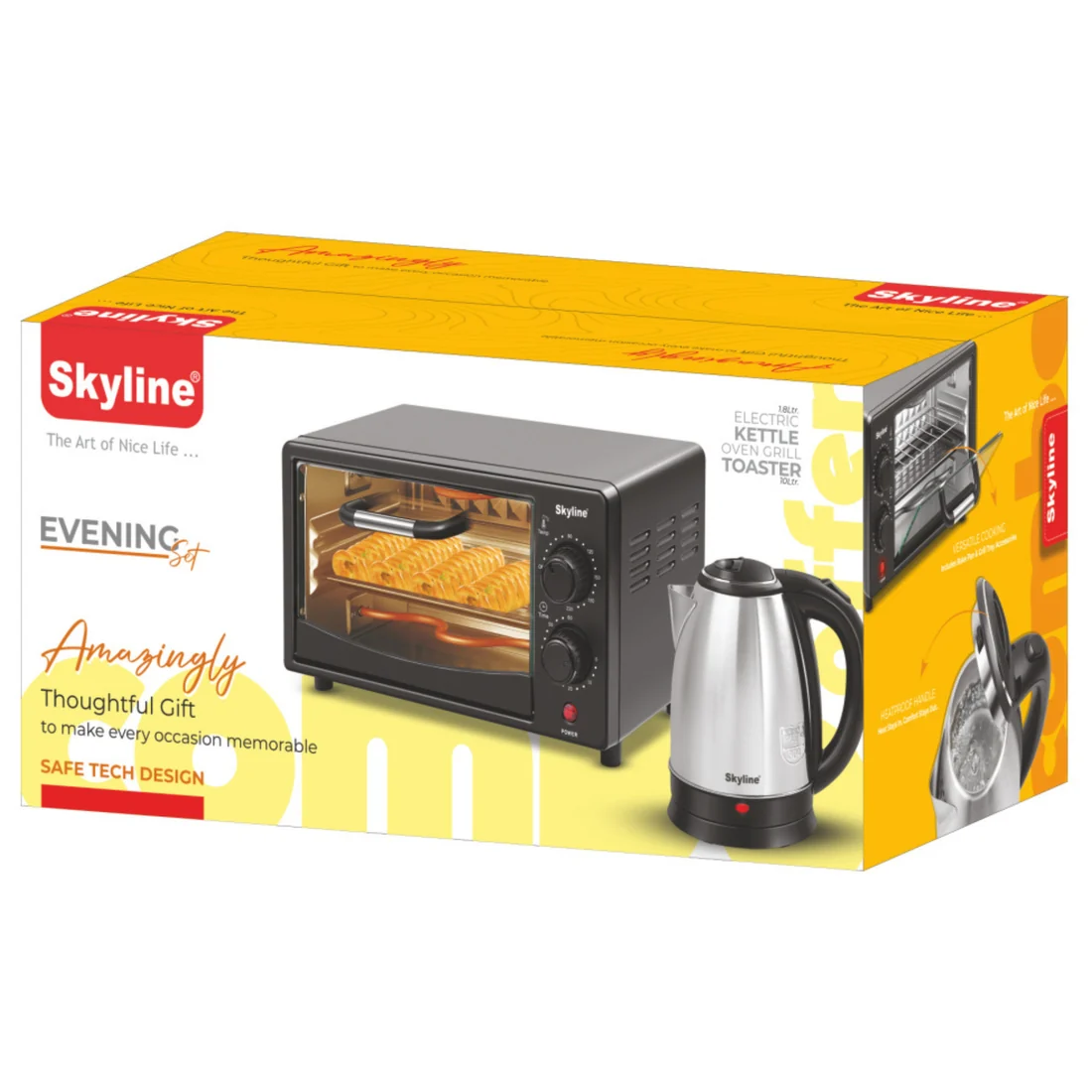 Electric Kettle & Oven Toaster 10 Ltr. Combo