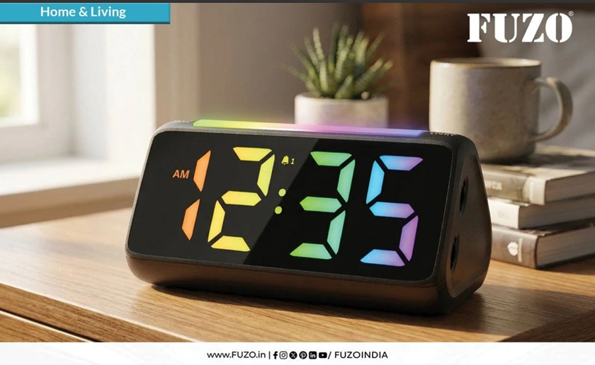 TGZ-1827 CASA Clock with Alarm, Night Light, Charging Hub