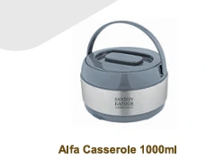 Thermoware Stainless Steel Alfa Casserole by Sanjeev Kapoor, Capacity: 1000 ml
