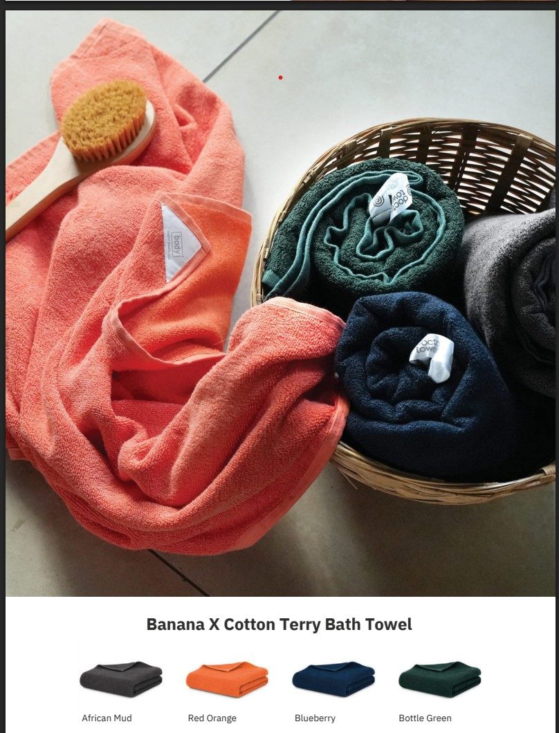 Banana X Cotton Terry Bath Towel