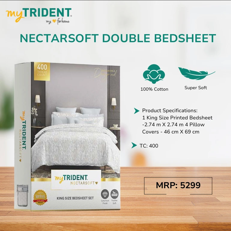 NECTARSOFT DOUBLE BEDSHEET