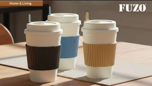 TGZ-1521 ecoFloat Wheat Straw Mug with Stirrer