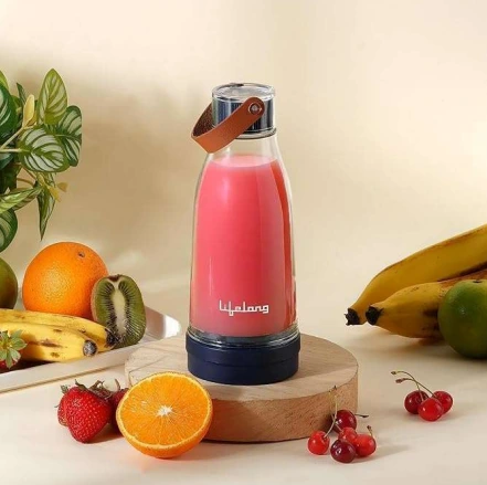 Lifelong Portable Mini Juicer Blender | Smoothie Blender with 300ml Capacity | 40W Motor With Monster Blades | Fruits & Vegetable Juice Maker | USB Rechargeable