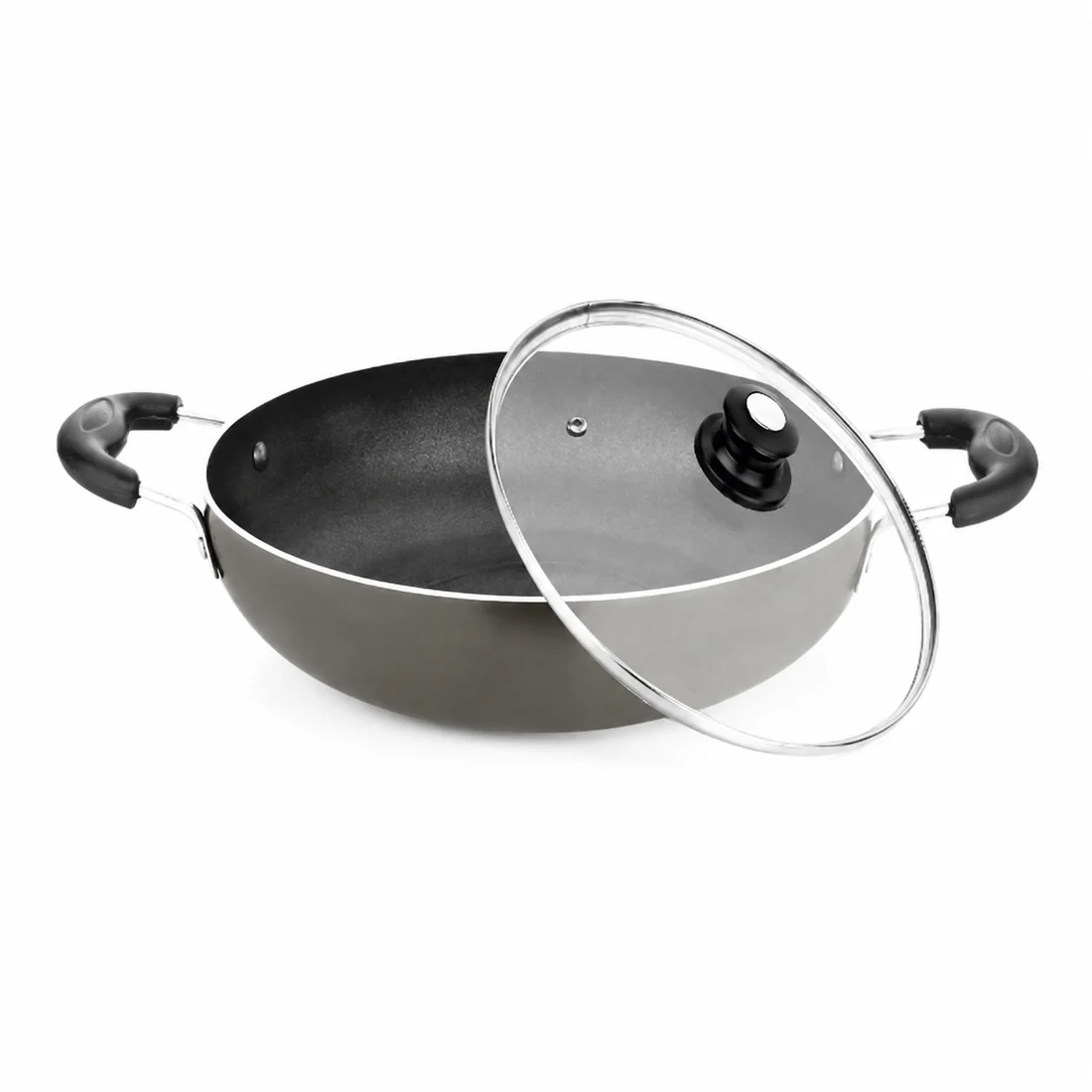 Kadhai With Glass Lid Induction Base