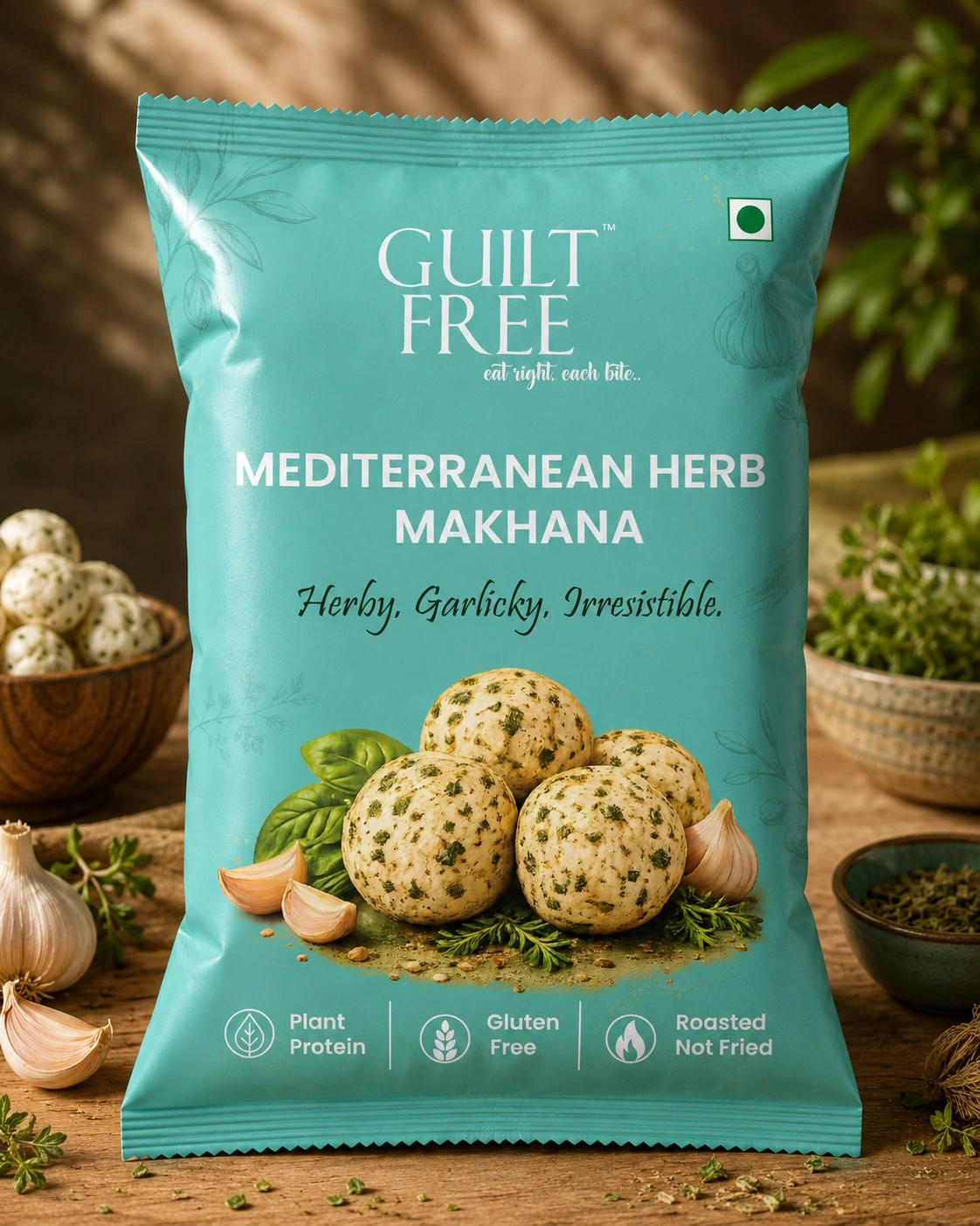 Guilt Free Medditerranean Makhana
