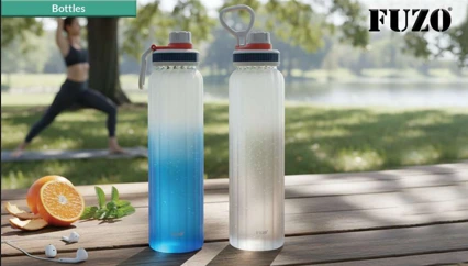 TGZ-2124 Gaze Camouflaged Borosilicate Glass Bottle