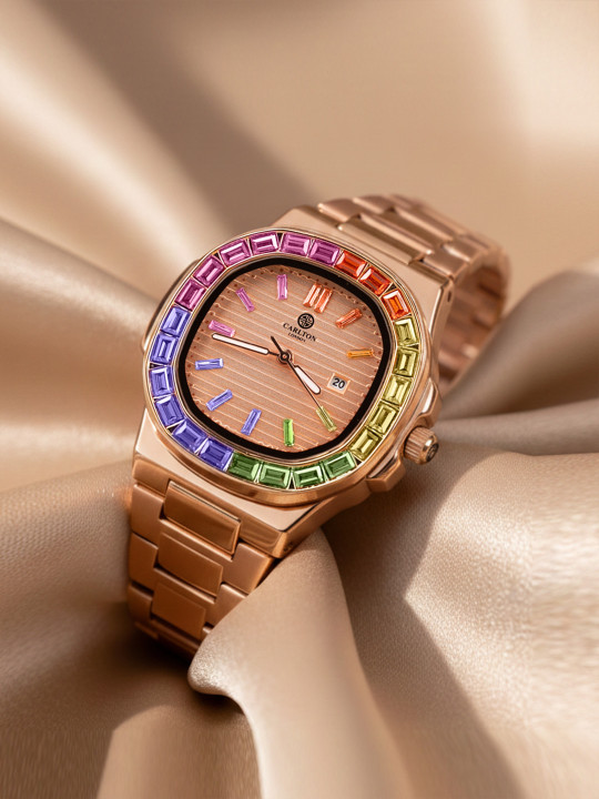 Carlton London Grace Rainbow Analog Watch - CLDPP-004 (M) (M)