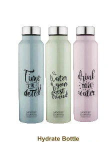 Sanjeev Kapoor By Classic Essentials Stainless Steel Bolt Water Bottle