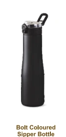 bolt coloured sipper water bottle by sanjeev kapoor