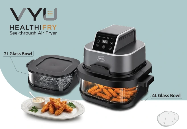 HEALTHIFRY See-through Air Fryer