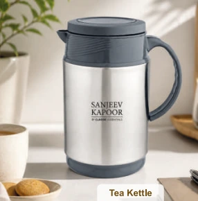 Sanjeev Kapoor by Classic Essentials Stainless Steel Insulated 1000 ML Tea Kettle