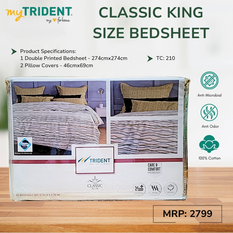 CLASSIC KING SIZE BEDSHEET