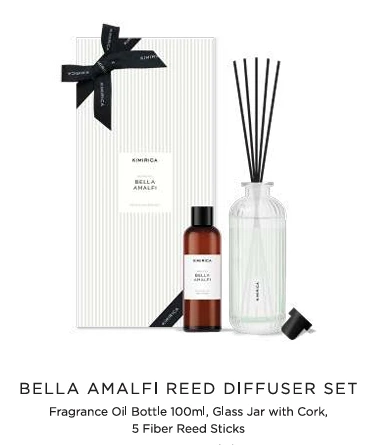 BELLA AMALFI CANDLE REED DIFFUSER SET